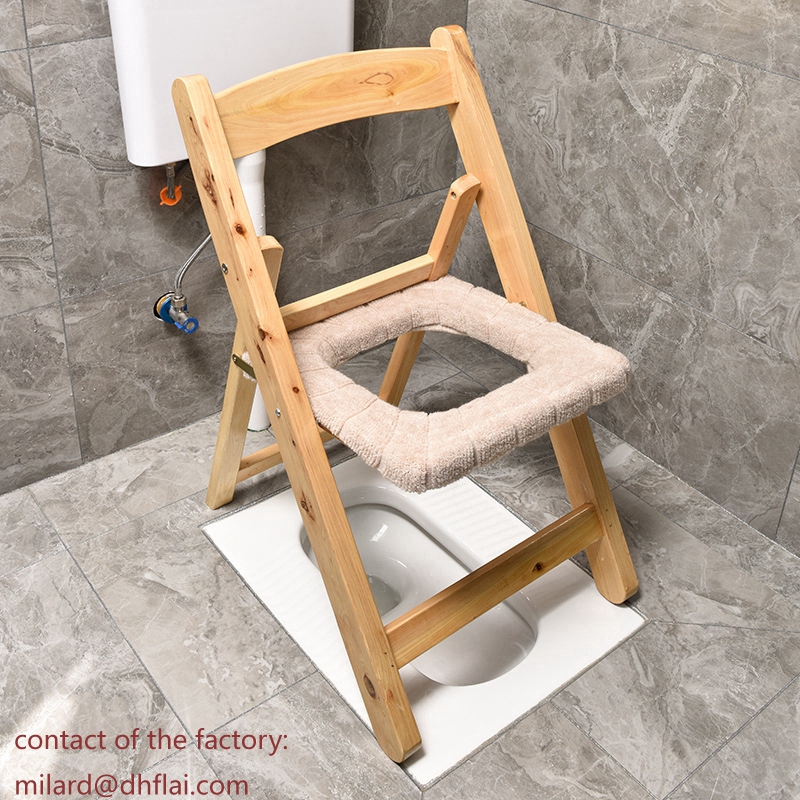 20106 Wooden Foldable commode Frame support