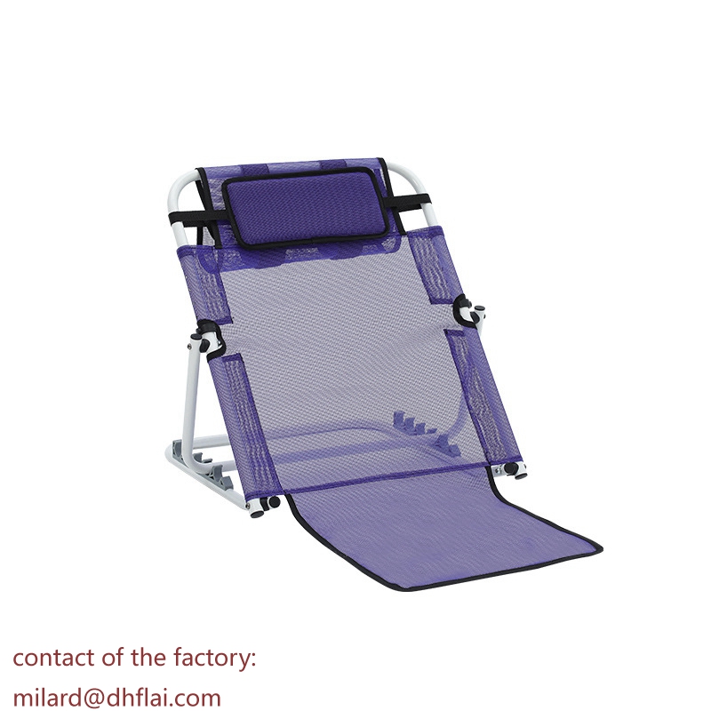 50105 Bed Backrest for Sitting Up in Bed Adjustable (from 25º to 80º), Folding Back Support for Bed Bound Patients, Lifting Bed Backrest Portable, Adjustable Sit-up Back Rest for Seniors