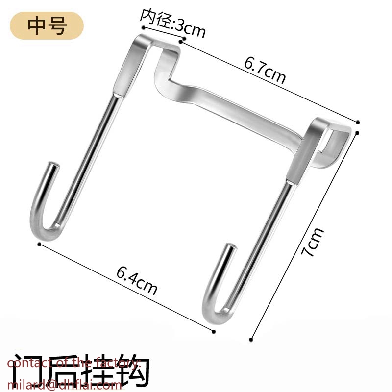 70102 Over Door Hooks for Hanging Clothes, Vinyl Coated White Over The Door Hooks Heavy Duty Metal Double S-Shaped Detachable Hanger for Kitchen Closet Bathroom Towel Drawer Cabinet