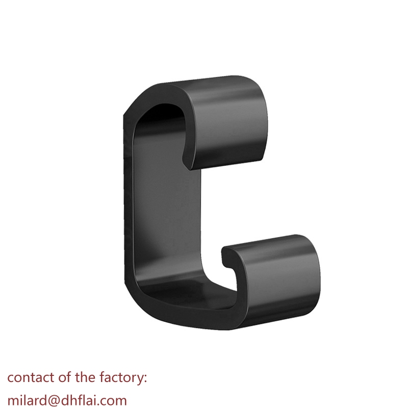 70111 Towel/Coat Hooks Wall Hooks Stick on Bathroom or Kitchen (Matte Black, Stainless Steel)